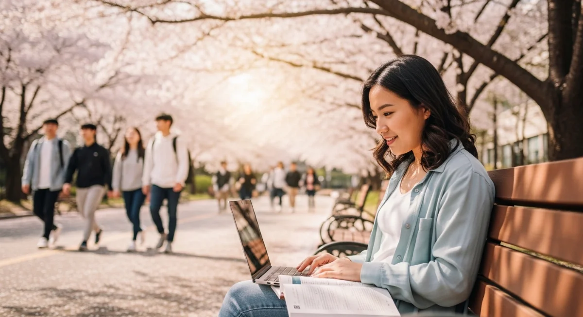 Sinh viên thực hành kỹ năng nghề tại một trường cao đẳng Hàn Quốc dưới visa D4-6