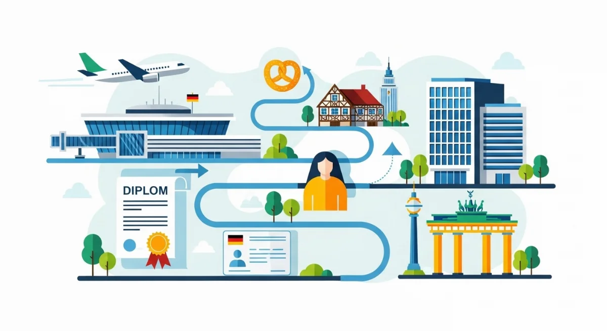 Sinh viên Việt Nam hạnh phúc khi nhận thẻ định cư vĩnh viễn tại Đức