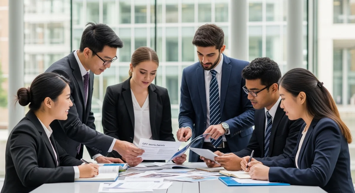 Sinh viên quốc tế tìm hiểu về chương trình OPT sau thực tập sinh Mỹ tại văn phòng tư vấn