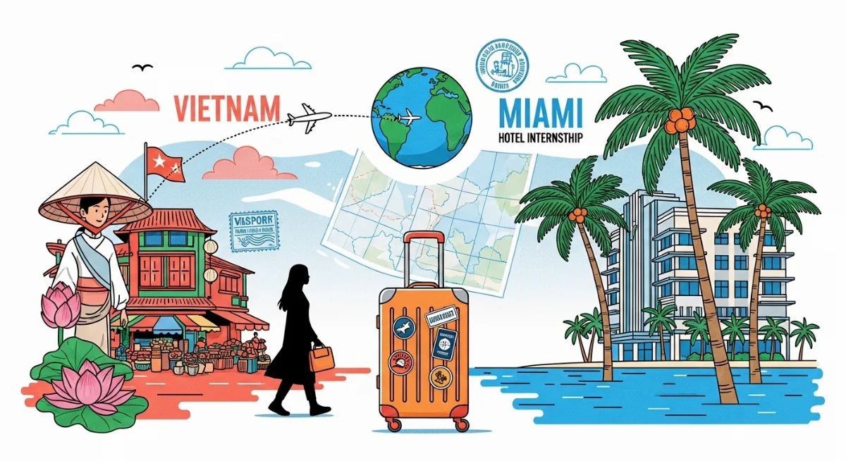 Thực tập sinh Việt Nam tại Mỹ nhận chứng chỉ sau khi kết thúc chương trình thực tập hưởng lương