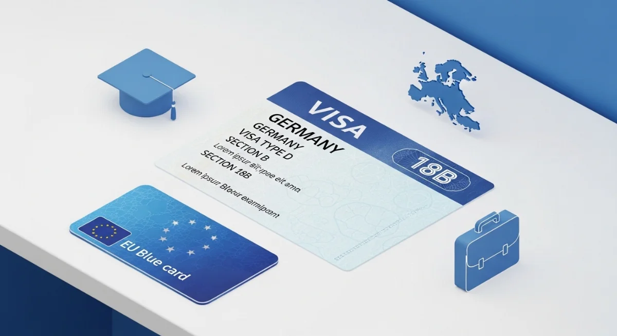 Bảng so sánh quyền lợi thẻ xanh EU và visa 18B lao động tại Đức