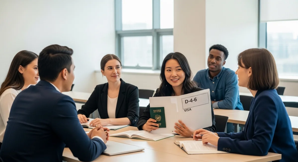Hướng dẫn chi tiết thủ tục du học Hàn khó không với diện visa D-4-6 nghề