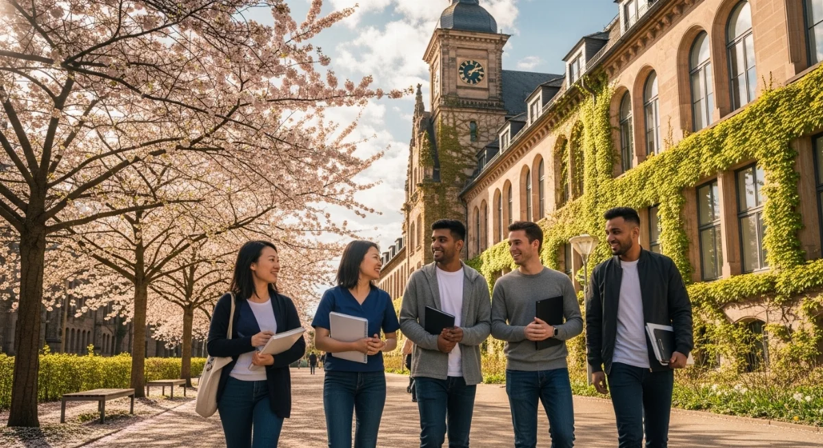 Buổi học lý thuyết tại trường đào tạo điều dưỡng chuyên nghiệp ở thành phố Berlin Đức với trang thiết bị hiện đại