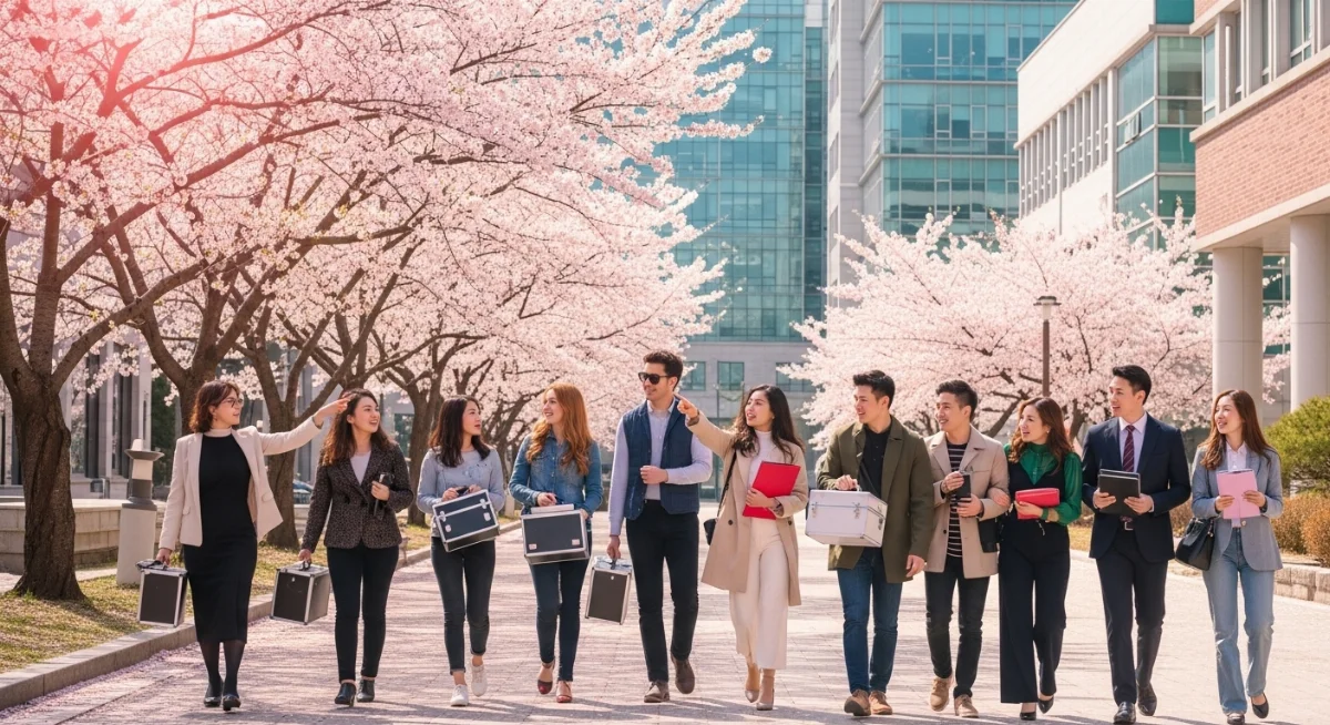 Lớp học thực h&agrave;nh học tạo mẫu t&oacute;c tại H&agrave;n Quốc với trang thiết bị hiện đại
