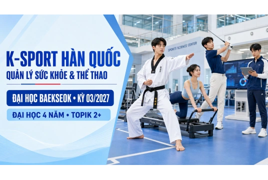 K-Sport Hàn Quốc – Quản lý Sức khỏe & Thể thao 2027