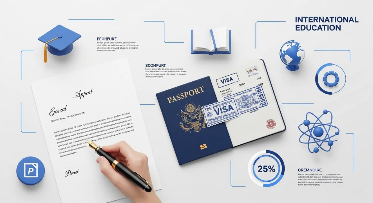 Mẫu đơn từ chối visa Đức với các lý do được đánh dấu đỏ cần lưu ý