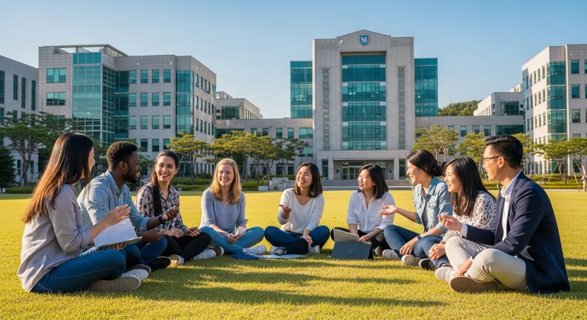 Sinh viên Việt Nam đang trải qua tâm lý du học Hàn Quốc đầy thử thách tại khuôn viên đại học