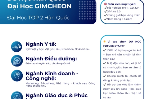 Du Học Hàn Quốc 2025 – Cơ Hội Học Tập Tại Đại Học Gimcheon Cùng Future Start
