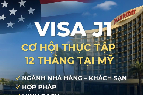 VISA J1 - HOSPITALITY =  CHÌA KHOÁ MỞ 1 NGHỀ TOÀN CẦU 